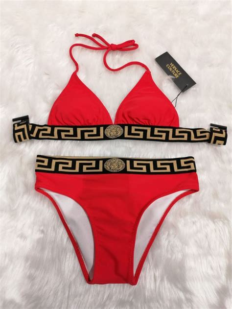 versace bikini weiss|farfetch versace bikini.